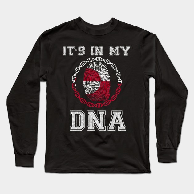 Greenland  It's In My DNA - Gift for Greenlandic From Greenland Long Sleeve T-Shirt by Country Flags